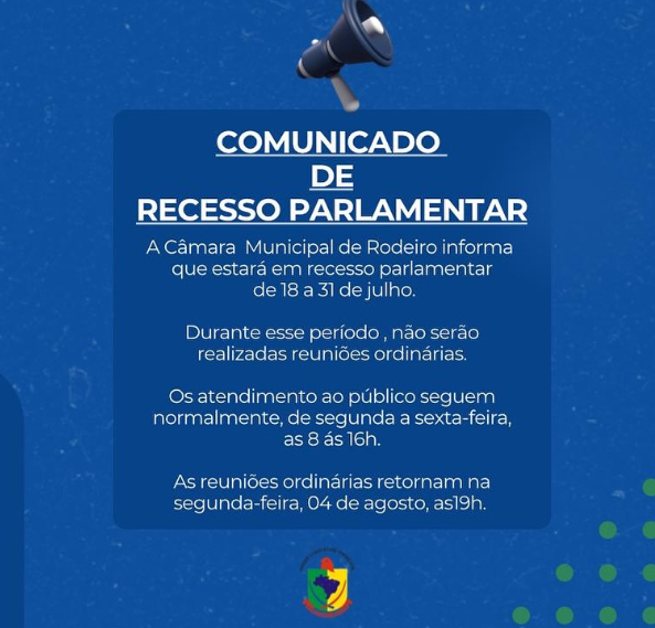 COMUNICADO DE RECESSO